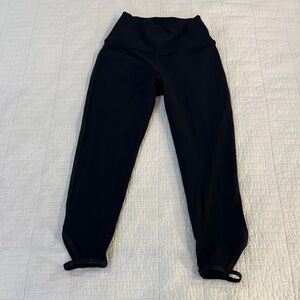 Beyond Yoga Small Capri Black Tuxedo Side Stripe Like New
